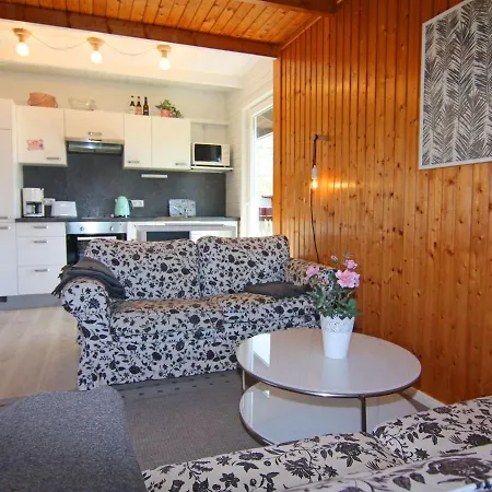 Inviting Log House With 2 Terraces And Cozy Fireplace In
